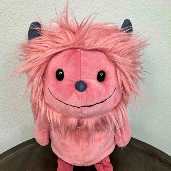 Jellycat Jinx Monster Retired Tubby Tum Plush Stuffed Animal Tassel Tail Pink - Picture 2 of 14